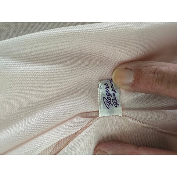 1950s pink pink peignoir set with robe and nightgown Size M - Picture 10 of 10